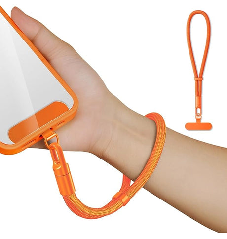 Universal Phone Wristlet - Orange | Detachable Phone Lanyard Hand Wrist Strap image 0