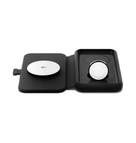 Cygnett MagTravel 15W 3-in-1 Wireless Charger - BlacK (CY4530WIRDE),MagSafe & Qi2 Compatible,1M USB-C Cable, Perfect for Travel, 2 Years Warranty image 0
