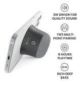 MVR Mag SoundMate Magnetic Speaker - Black | MagSafe Compatible, 15W HD Sound & Portable Clip - On Design image 5