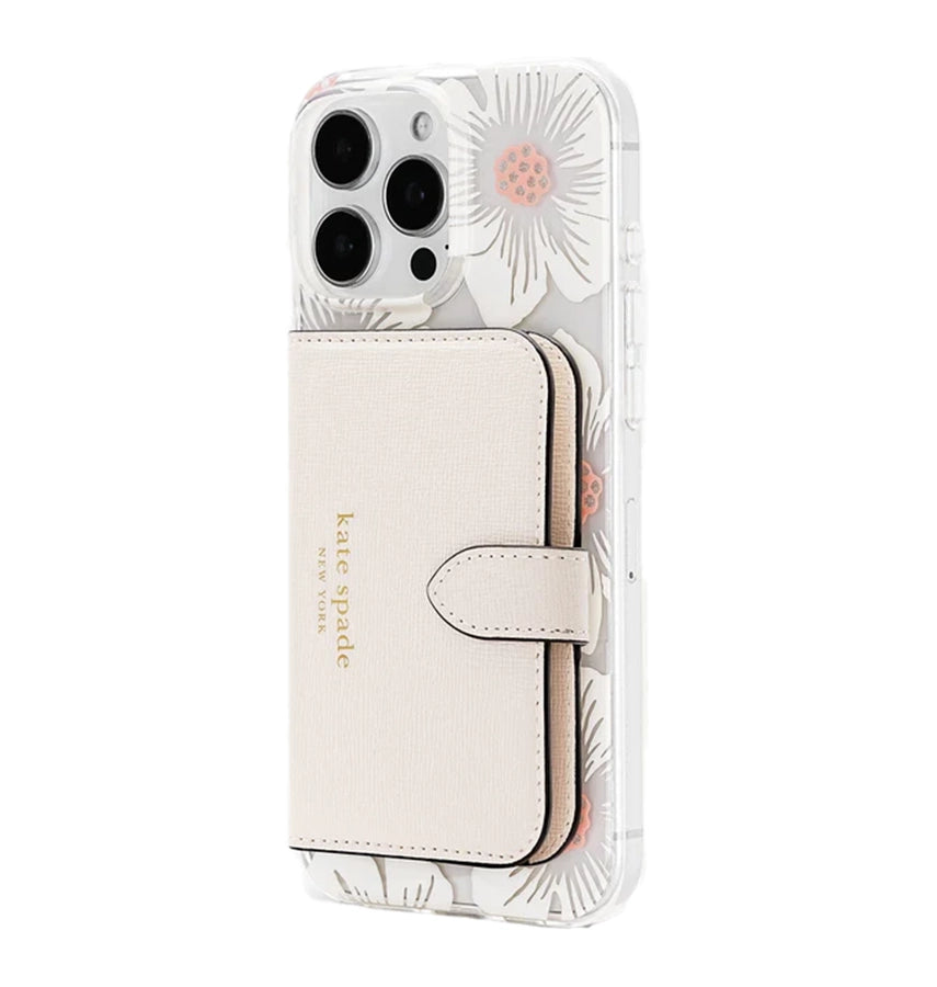 Kate Spade Morgan Magnetic Wallet MagSafe – Cream | Stylish & Durable Phone Wallet with Secure Magnetic Attachment image 1