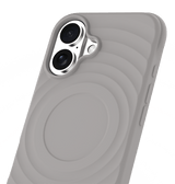 iPhone 16 Plus MVR Wave Silicone Case - Grey | Shockproof & Slim Fit Back Cover image 2