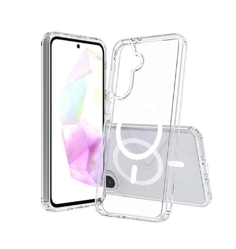 Samsung A56 1.5mm Hard Bumper Case -  Clear | Slim Transparent Protective Cover with Shock Absorption image 0