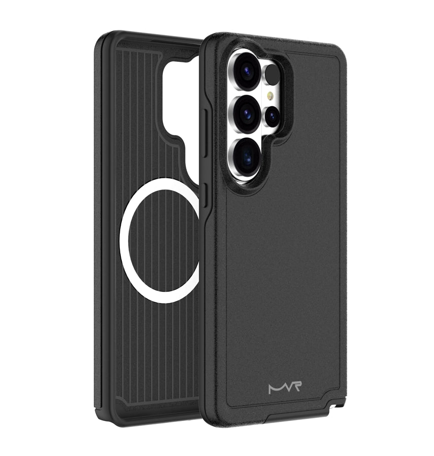Samsung S26 Ultra Armour Matte Case – Black | MVR Protective Cover with Strong Grip & Durable Finish image 1