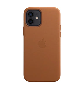 iPhone 12/12pro Leather Magsafe Case | Premium MVR Nappa Luxury Cover - Brown image 0