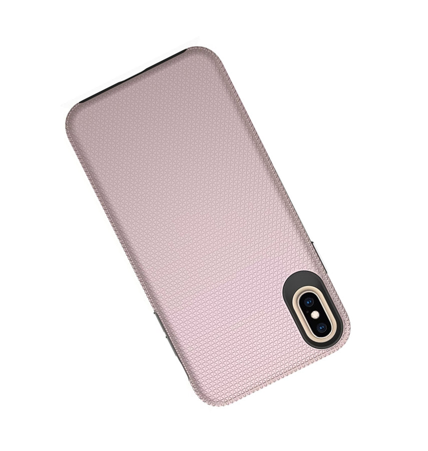 iPhone X/XS Generic Triangle Case - Rose Gold | Textured Grip & Lightweight Protection image 2