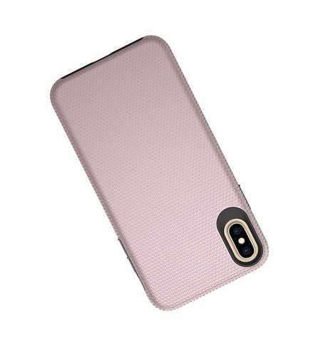 iPhone X/XS Generic Triangle Case - Rose Gold | Textured Grip & Lightweight Protection image 2
