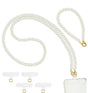 Detachable Phone Lanyard - White Pearl | Elegant Neck Strap for Smartphones image 0