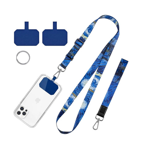 Premium Universal Phone Lanyard Strap - Blue image 0