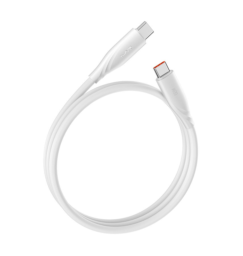 MVR Charging Cable - White |60W, 1m USB C, Fast Charging Cable image 4