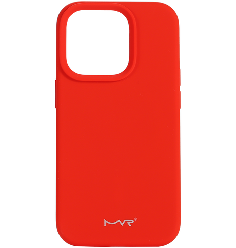 iPhone 15 MVR Liquid Silicone Case - Red | Soft Touch Protective Cover image 0