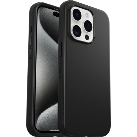 iPhone 15 Pro Magsafe Case - Black | OtterBox Symmetry Series, Soft Touch Protective Cover image 1