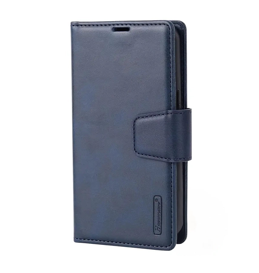 iPhone 17 Air  Leather Case – Navy | Hanman Magnetic Detachable Wallet Design, MagSafe Compatible image 0