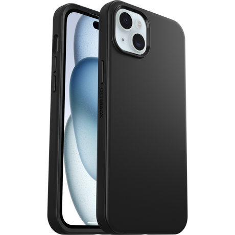 iPhone 15 Plus Magsafe Case – Black | OtterBox Symmetry Series, Soft Touch Protective Cover image 1