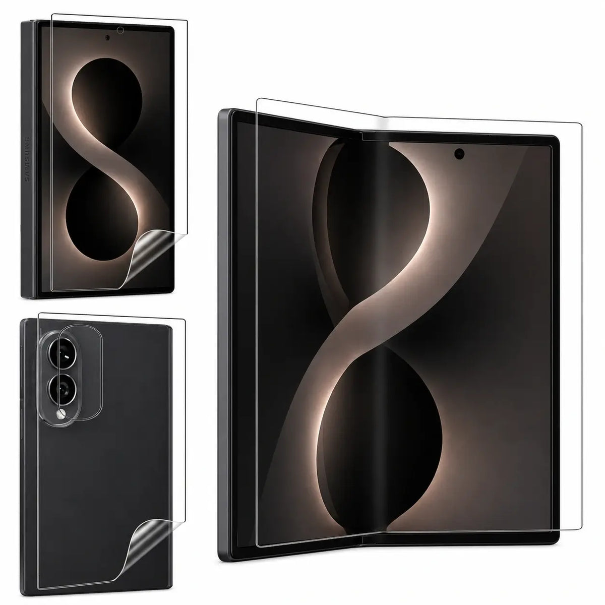 Samsung Z Fold 8 (Wide) Full Set Unbreakable Membrane Protector