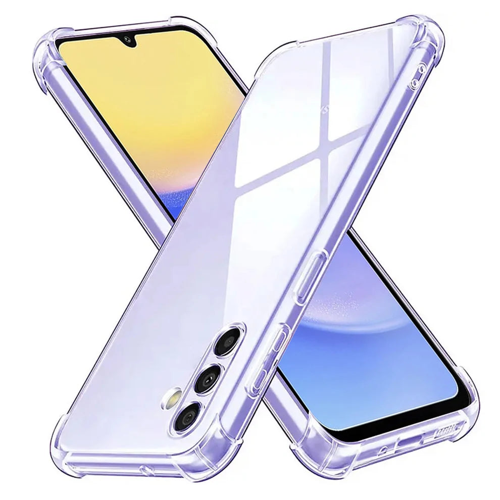Samsung A16 Hard Bumper Case - 1.5mm Clear | Slim Transparent Protective Cover with Shock Absorption