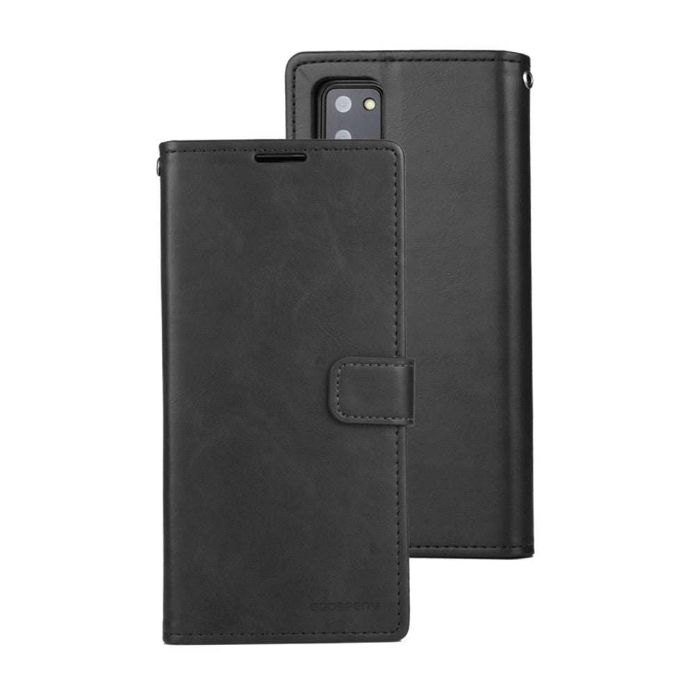 Samsung S20 Diary Case - Black | Mercury Bluemoon Diary with Clasp, Card Slots & Full Protection