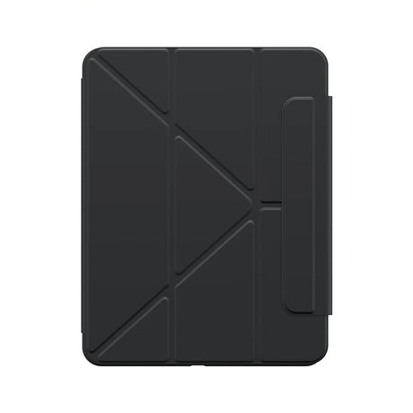iPad 10.2"/10.5" Foldable Smart Case - Black | Multi-Angle Stand Cover with Auto Sleep/Wake