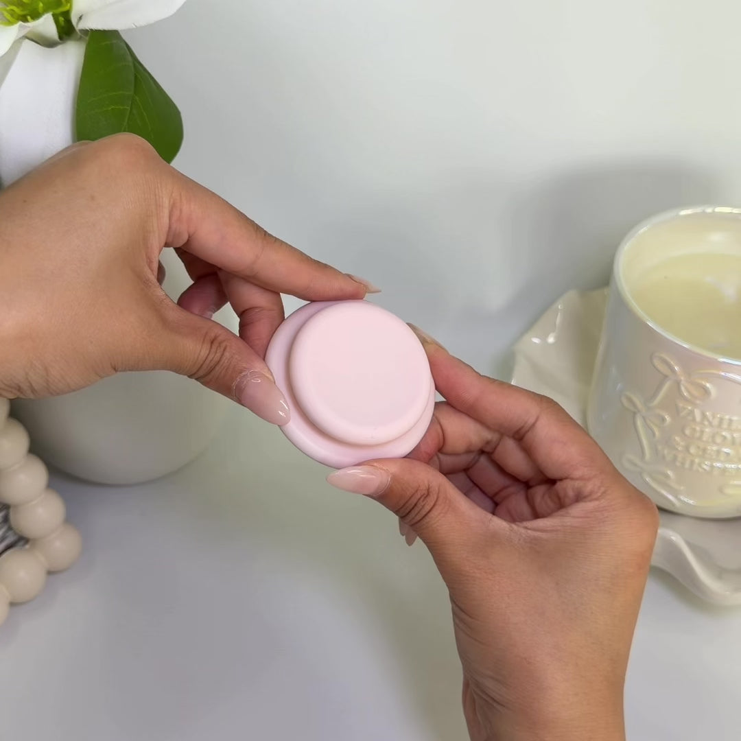 Beetle MagSafe Pop Socket – Blush | Liquid Silicone Grip with Magnetic Mount & Comfortable Hold