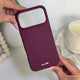 iPhone 18 Pro / 17 Pro Liquid Silicone Case - Burgundy | MVR Soft-Touch Protective Cover