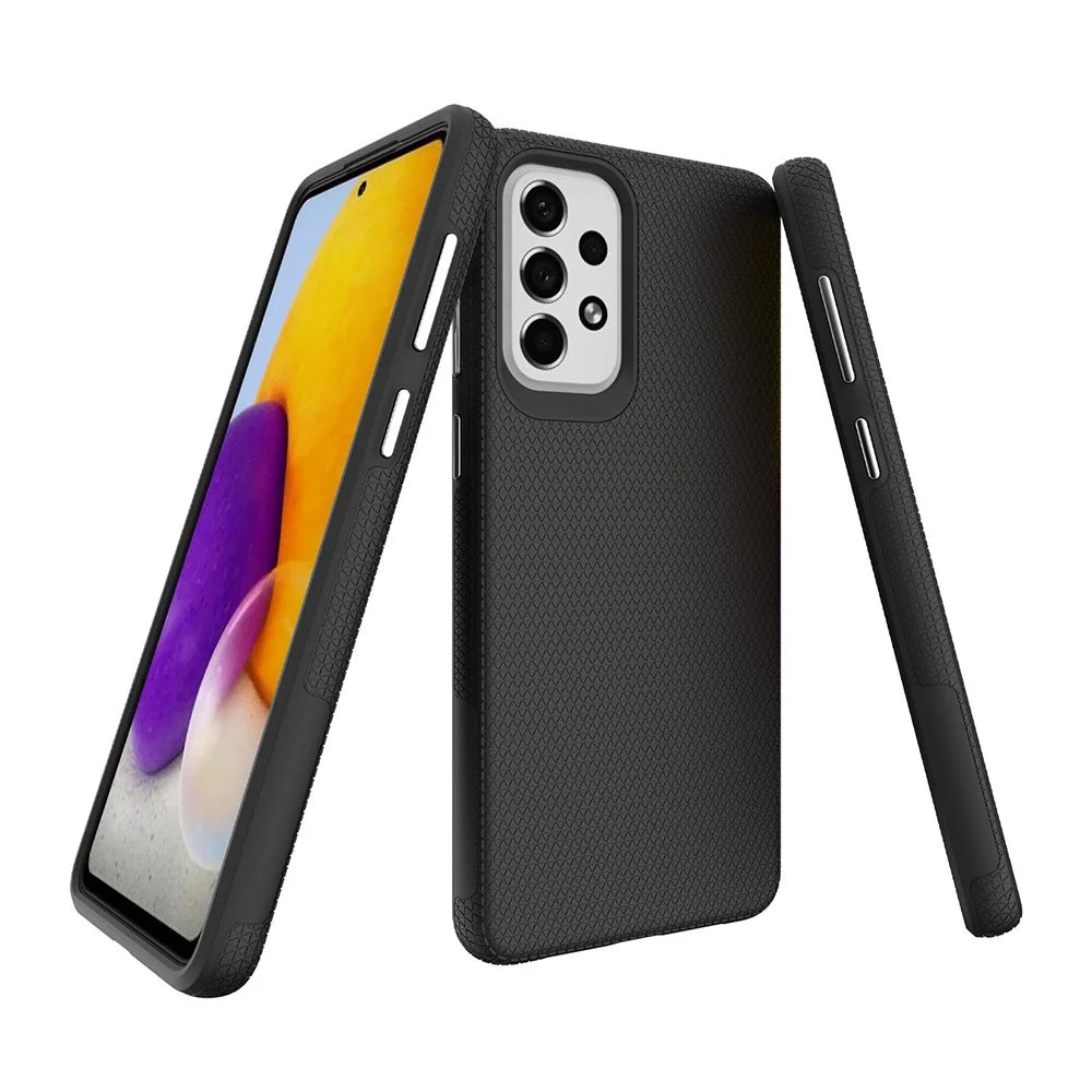 Samsung A21s 4G Triangle Case - Black | Slim Protective Cover with Geometric Design & Shock Resistance
